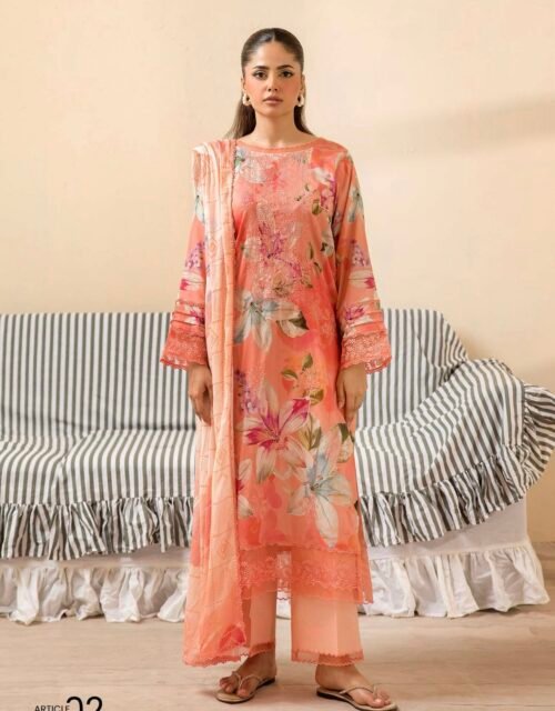 GULJEENA by Gull Jee - Unstitched 3-Piece Premium Embroidered Collection - A02