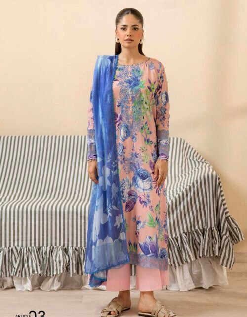 GULJEENA by Gull Jee - Unstitched 3-Piece Premium Embroidered Collection - A03