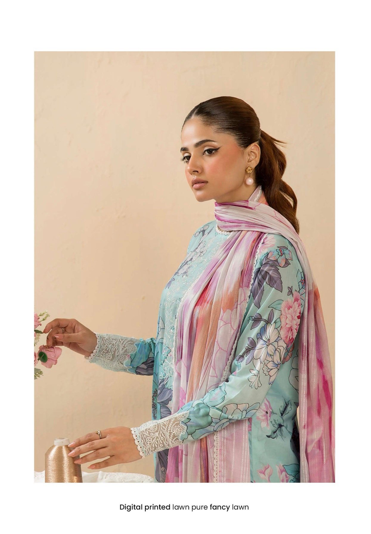 GULJEENA by Gull Jee - Unstitched 3-Piece Premium Embroidered Collection - A04 - Image 3