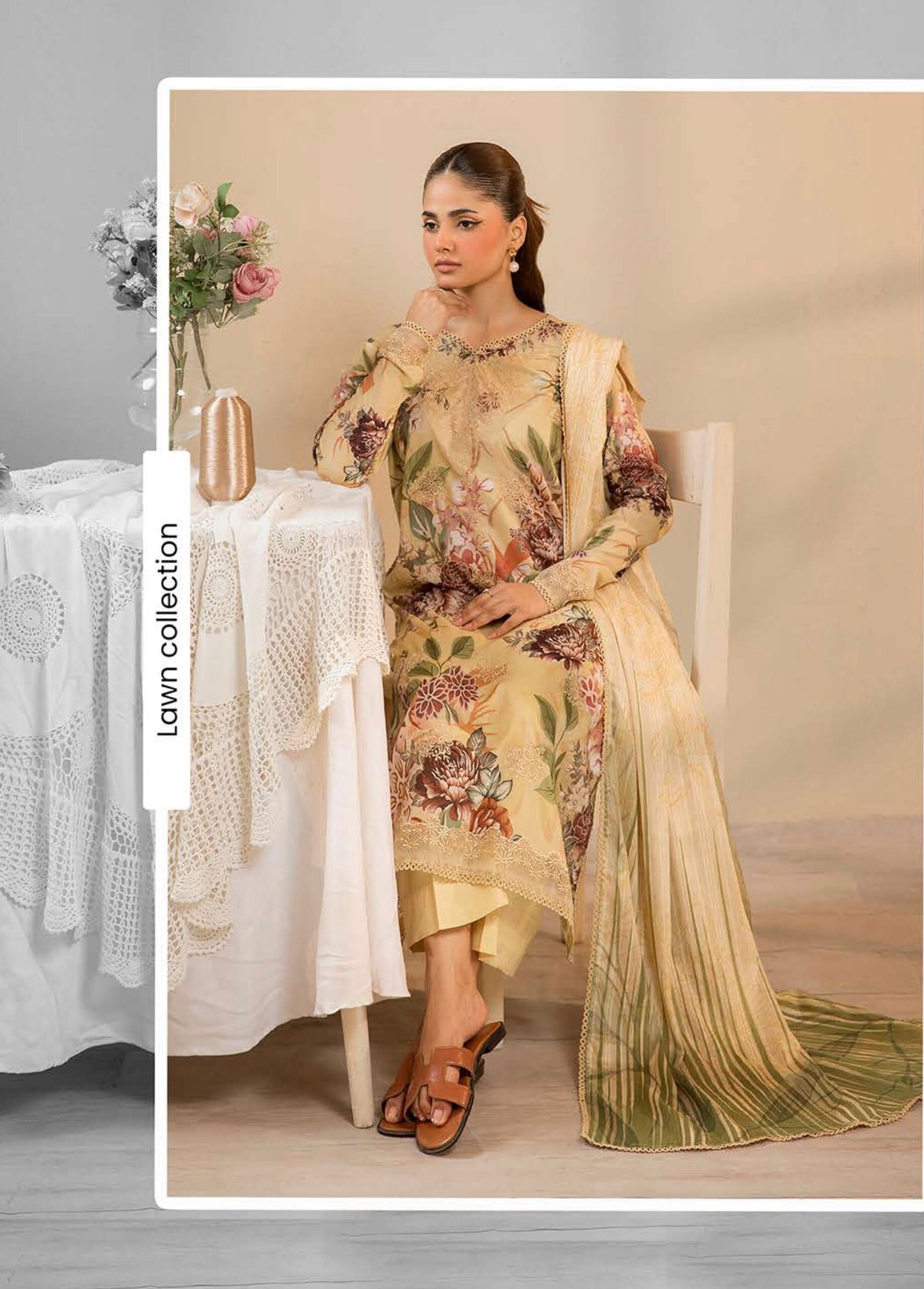 GULJEENA by Gull Jee - Unstitched 3-Piece Premium Embroidered Collection - A05 - Image 2