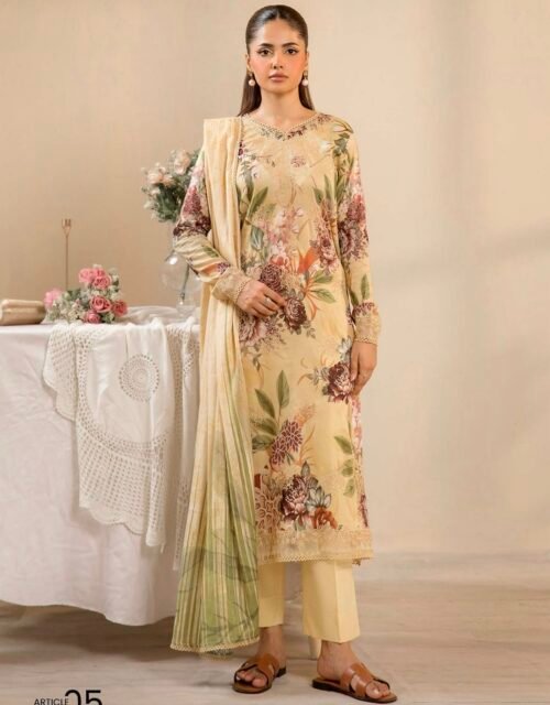 GULJEENA by Gull Jee - Unstitched 3-Piece Premium Embroidered Collection - A05