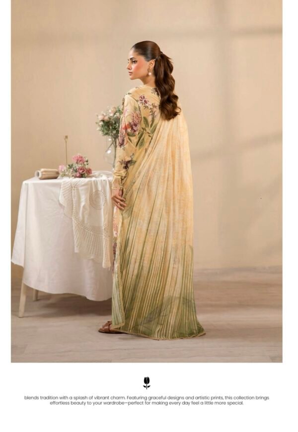 GULJEENA by Gull Jee - Unstitched 3-Piece Premium Embroidered Collection - A05 - Image 3