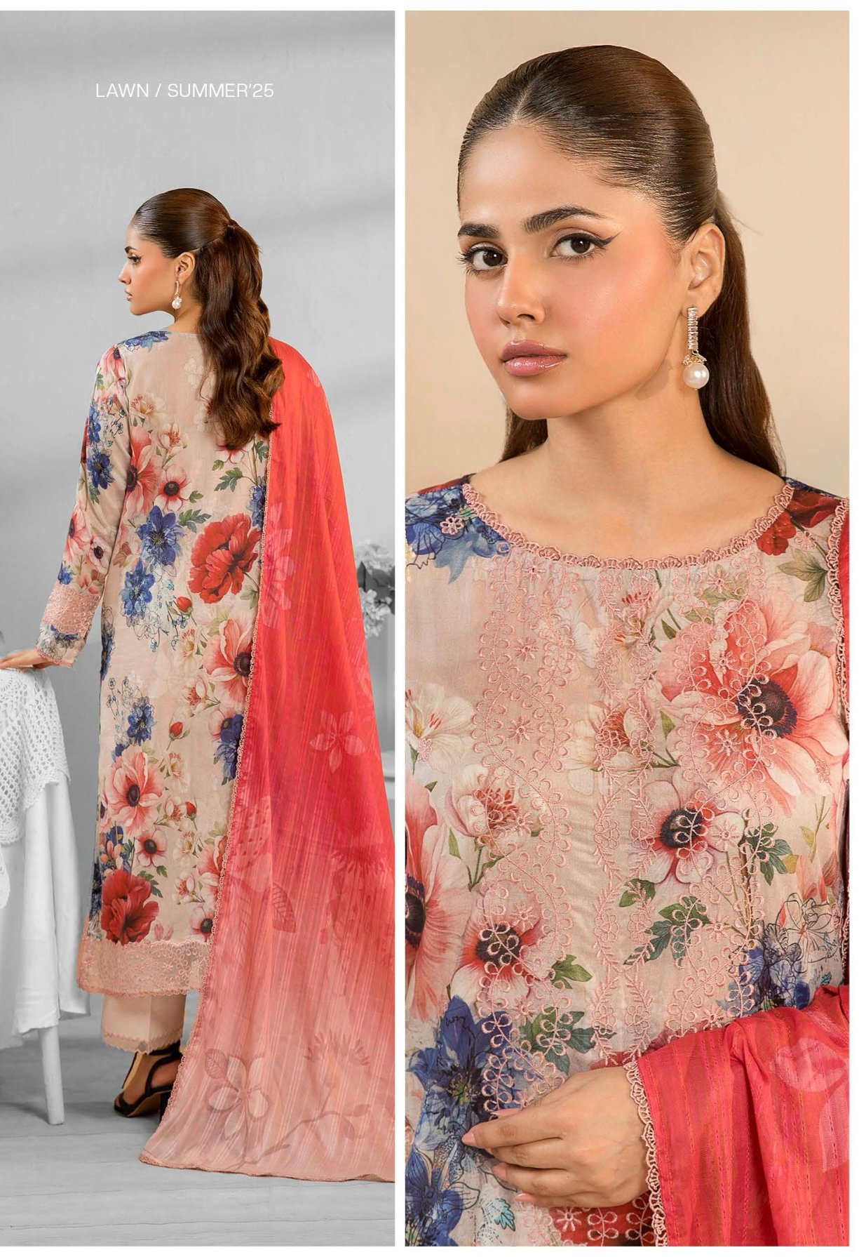 GULJEENA by Gull Jee - Unstitched 3-Piece Premium Embroidered Collection - A06 - Image 2