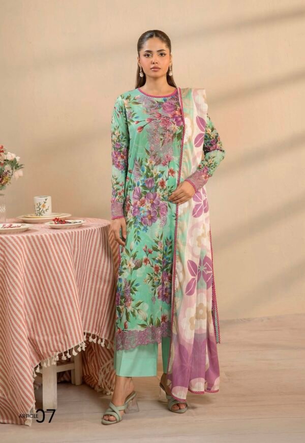 GULJEENA by Gull Jee - Unstitched 3-Piece Premium Embroidered Collection - A07