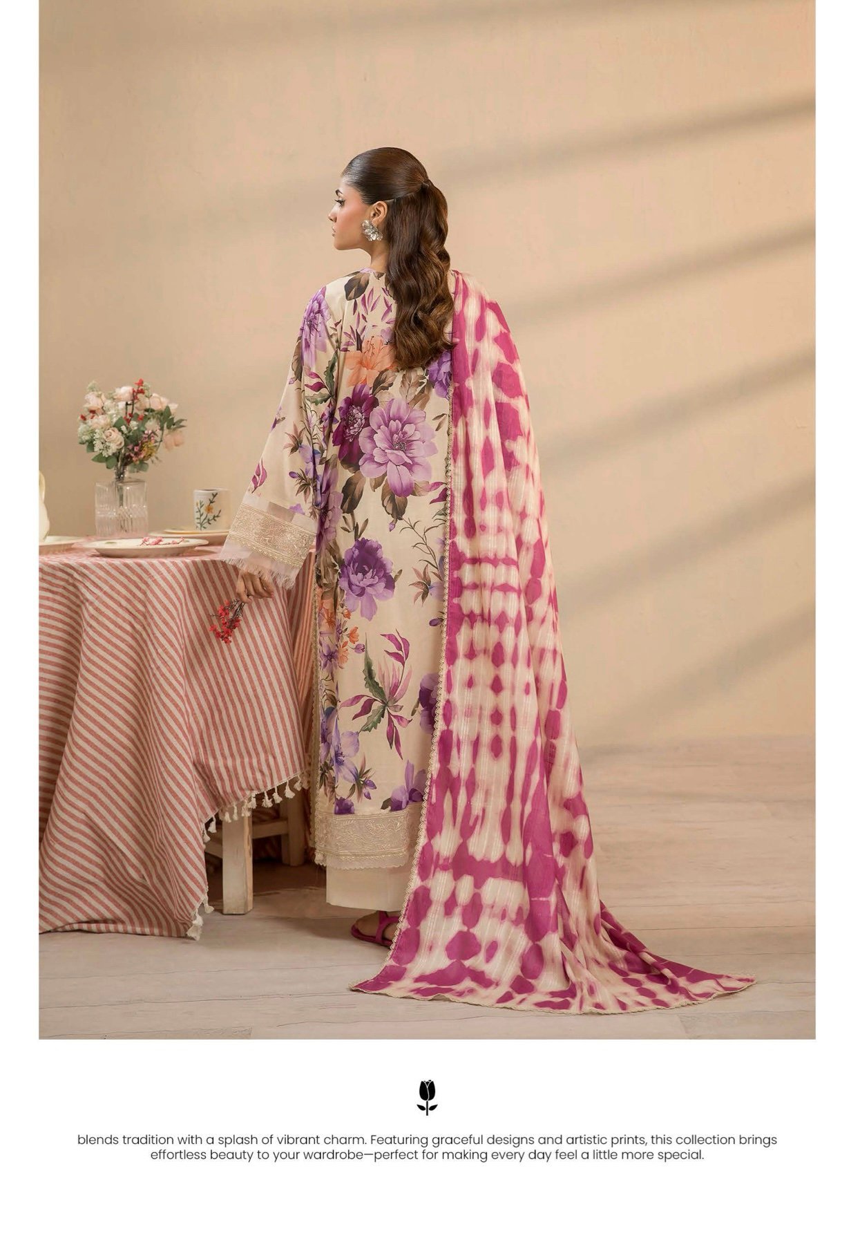 GULJEENA by Gull Jee - Unstitched 3-Piece Premium Embroidered Collection - A08 - Image 2