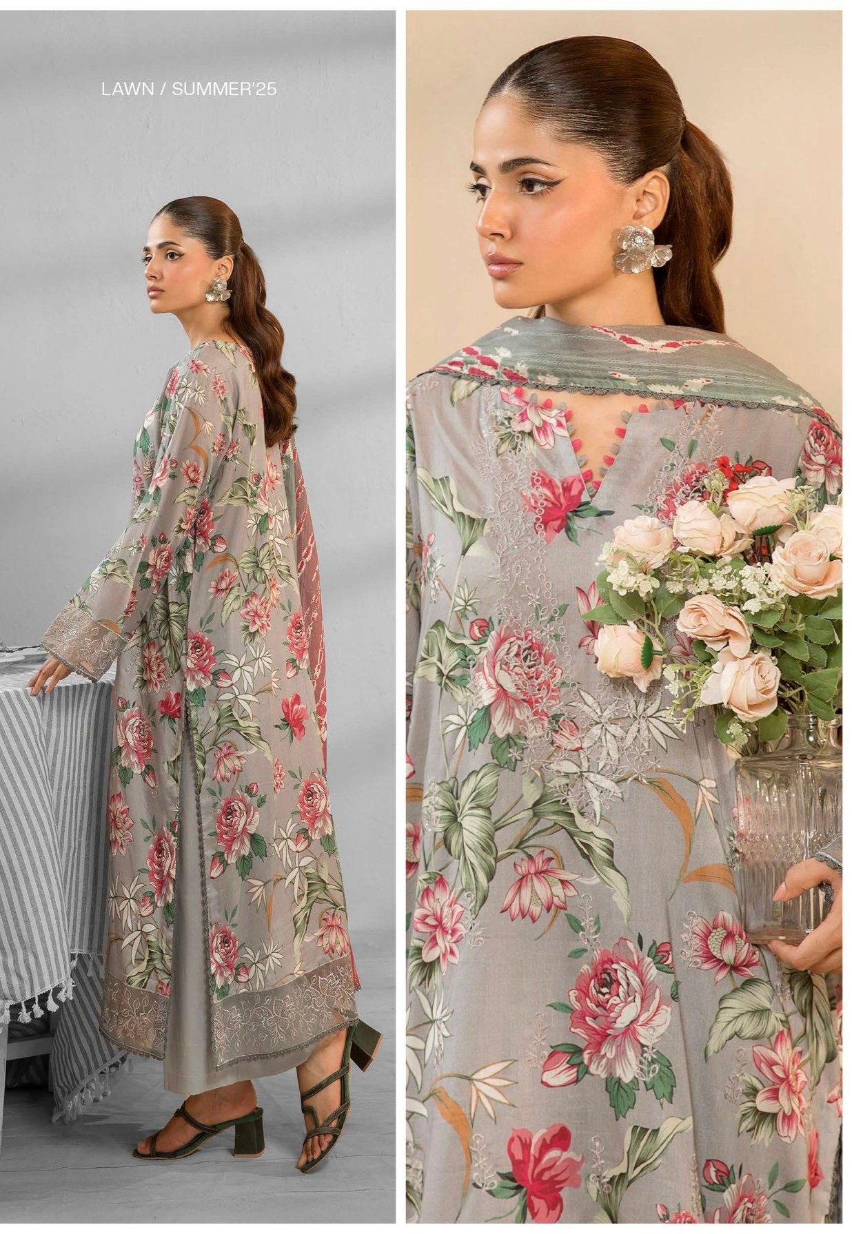 GULJEENA by Gull Jee - Unstitched 3-Piece Premium Embroidered Collection - A09 - Image 2