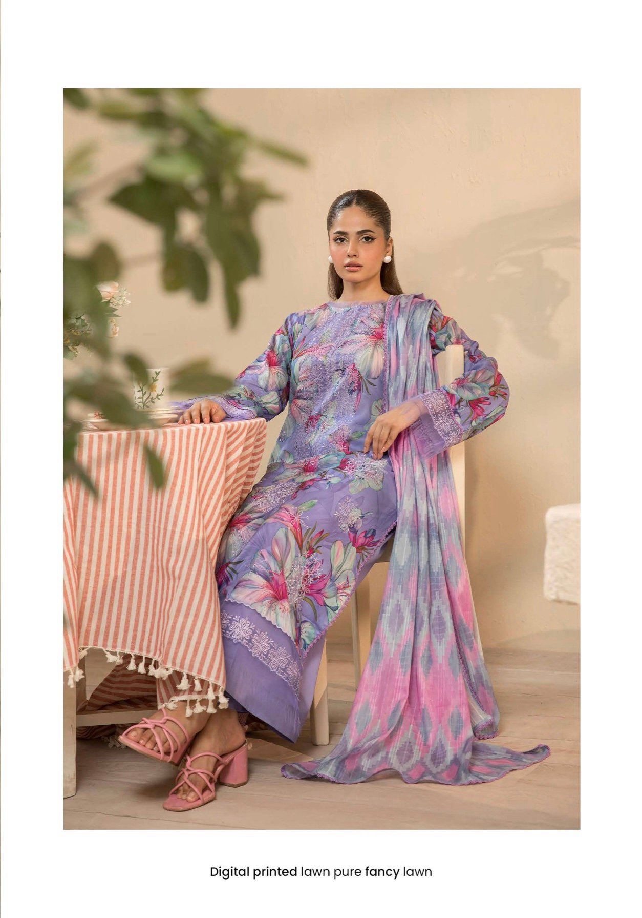 GULJEENA by Gull Jee - Unstitched 3-Piece Premium Embroidered Collection - A10 - Image 2
