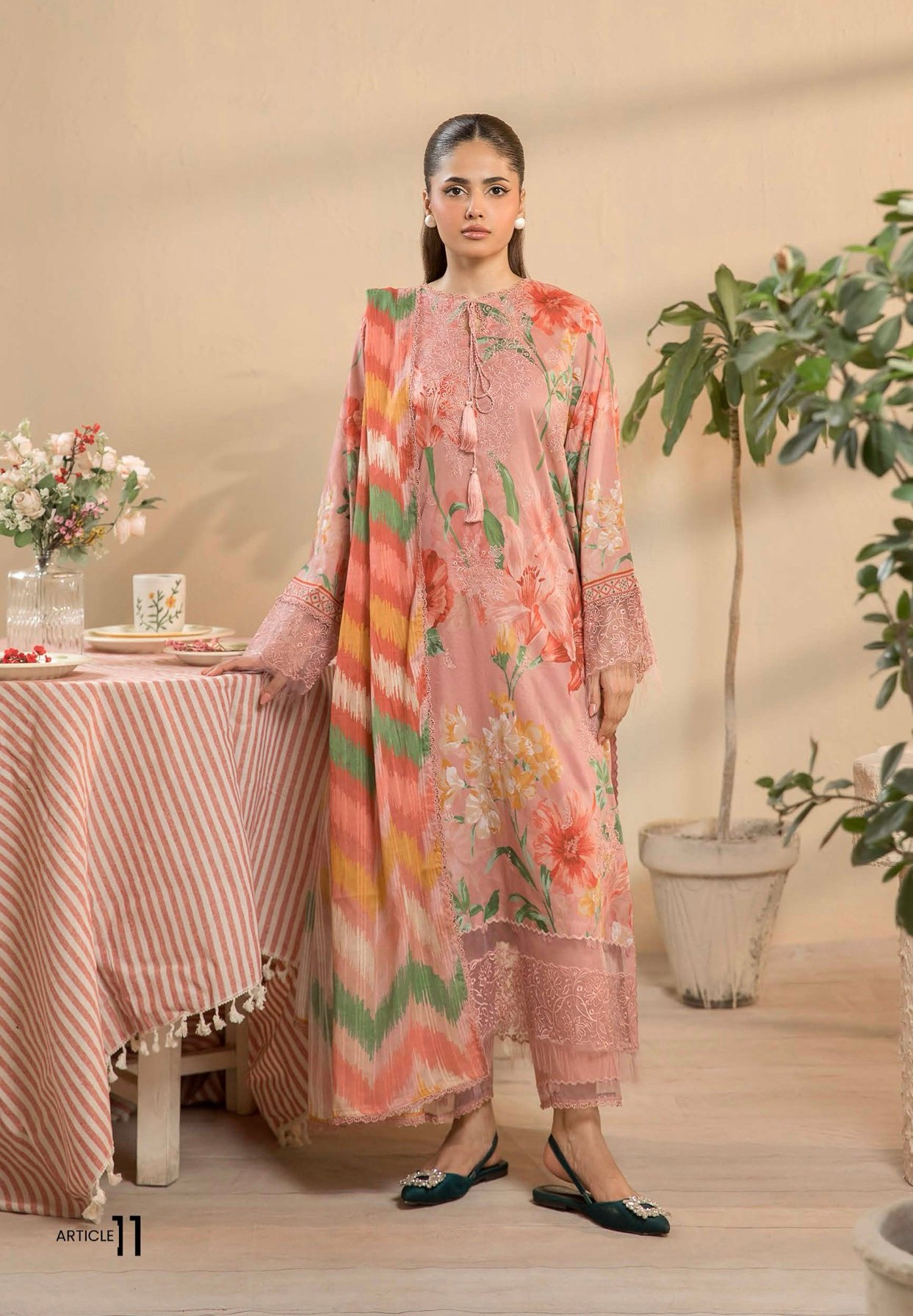GULJEENA by Gull Jee - Unstitched 3-Piece Premium Embroidered Collection - A11