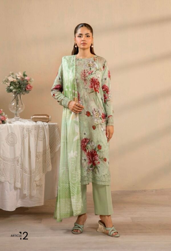 GULJEENA by Gull Jee - Unstitched 3-Piece Premium Embroidered Collection - A12