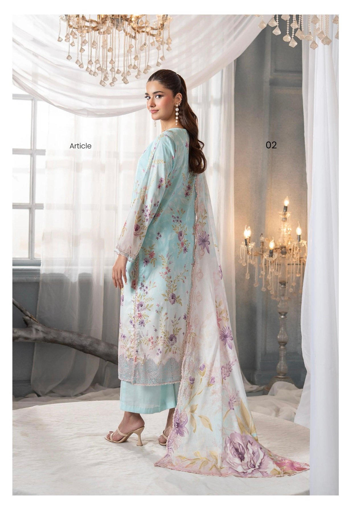 RANG E HAYA by GULL JEE – UNSTITCHED EXCLUSIVE EMBROIDERED LAWN COLLECTION VOL 4 – A2 - Image 2