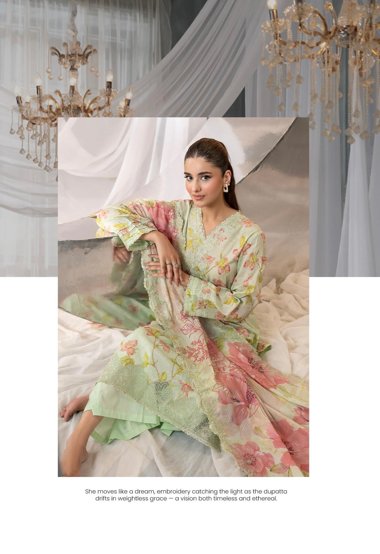 RANG E HAYA by GULL JEE – UNSTITCHED EXCLUSIVE EMBROIDERED LAWN COLLECTION VOL 4 – A4 - Image 3