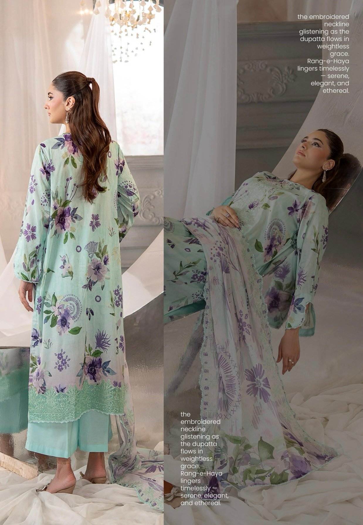 RANG E HAYA by GULL JEE – UNSTITCHED EXCLUSIVE EMBROIDERED LAWN COLLECTION VOL 4 – A6 - Image 2