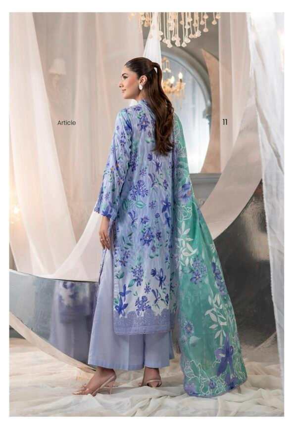 RANG E HAYA by GULL JEE – UNSTITCHED EXCLUSIVE EMBROIDERED LAWN COLLECTION VOL 4 – A11 - Image 2