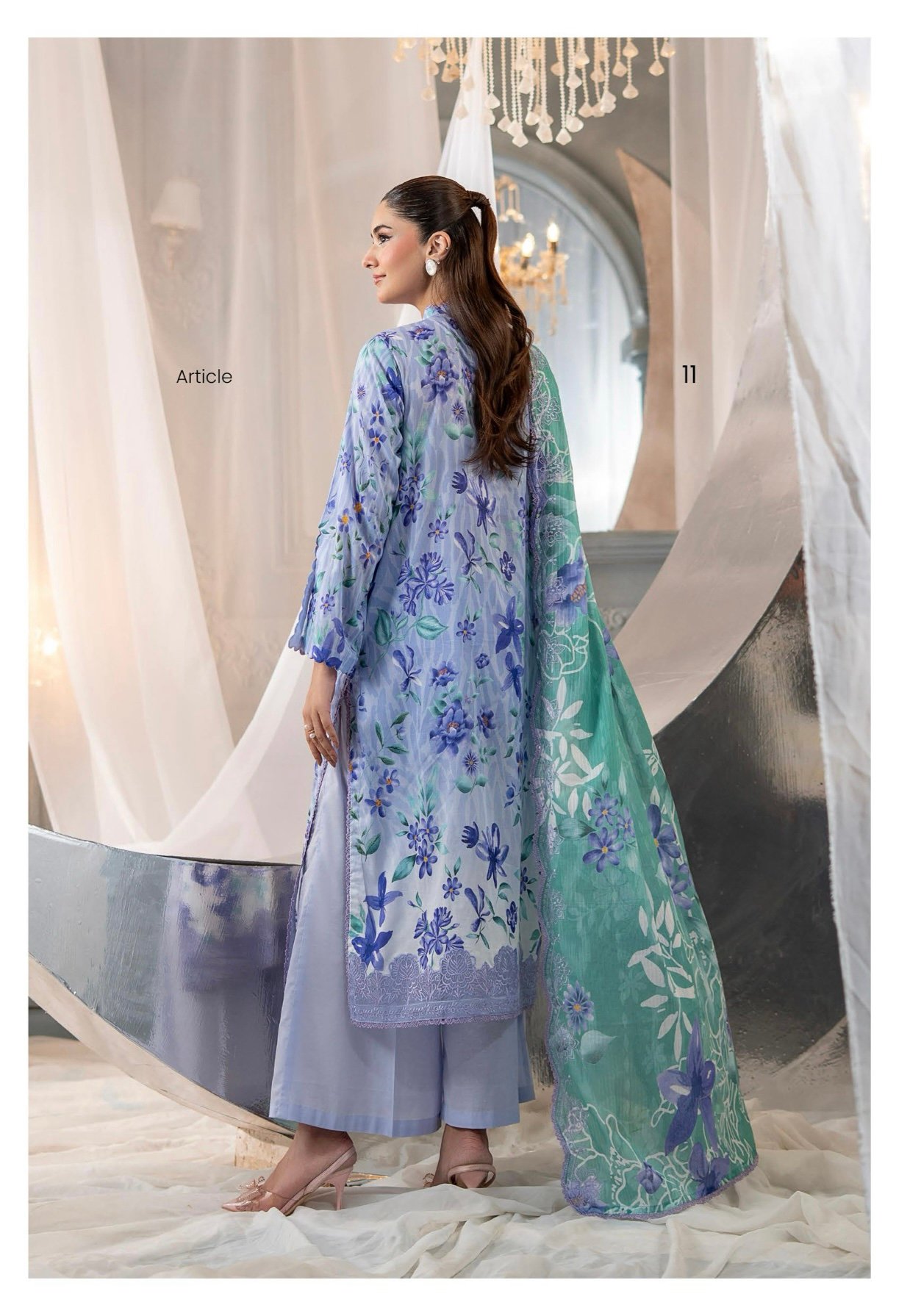 RANG E HAYA by GULL JEE – UNSTITCHED EXCLUSIVE EMBROIDERED LAWN COLLECTION VOL 4 – A11 - Image 2