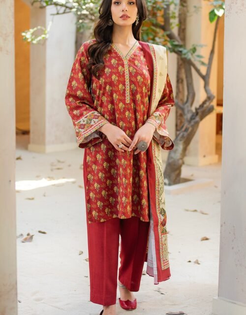 Zellbury Unstitched 2 Piece Printed Viscose Collection’2025 ( SHIRT DUPATTA)- D02 (WUW24X20499)