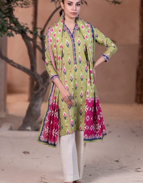 Zellbury Unstitched 2 Piece Printed Viscose Collection’2025 ( SHIRT DUPATTA)- D03 (WUW24X20553)