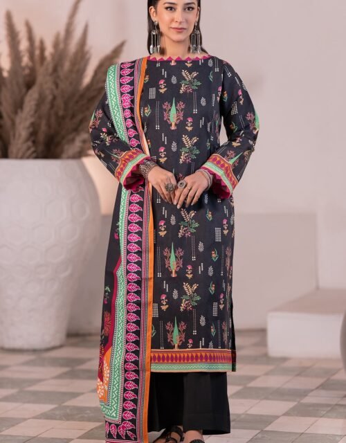 Zellbury Unstitched 2 Piece Printed Khaddar Collection’2025 ( SHIRT DUPATTA)- D06 (WUW24X20496)