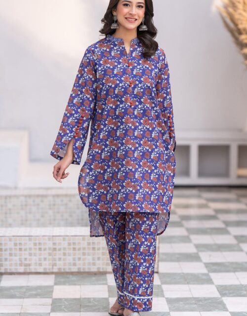 Zellbury Unstitched 2 Piece Printed Khaddar Collection’2025 ( SHIRT TROUSER)- D10 (WUW24X20503)