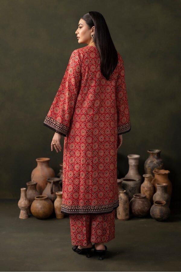 Zellbury Unstitched 2 Piece Printed Khaddar Collection’2025 ( SHIRT TROUSER)- D12 (WUW24X20167B) - Image 2