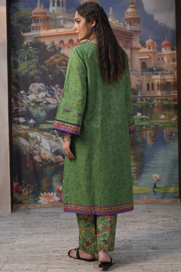 Zellbury Unstitched 2 Piece Embroidered Khaddar Collection’2025 ( SHIRT TROUSER)- D14 (WUW24E20440) - Image 2