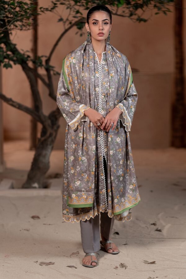 Zellbury Unstitched 3 Piece Printed Cotail Collection- D17 (WUW24X30469)