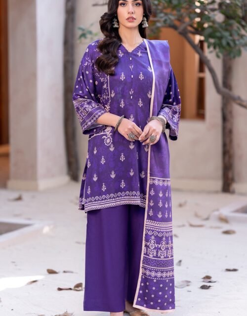 Zellbury Unstitched 3 Piece Printed Cotail Collection- D18 (WUW24X30398)