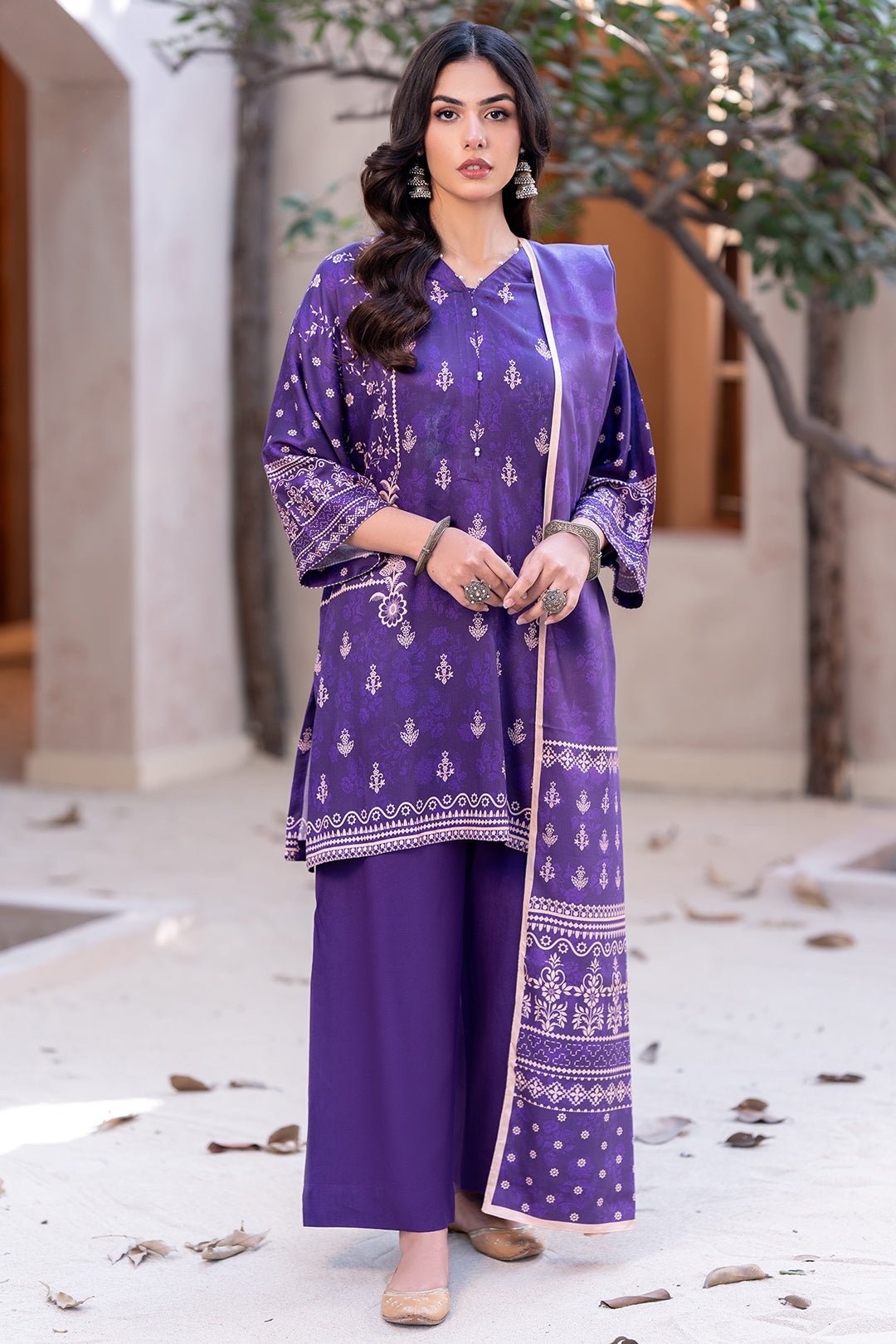 Zellbury Unstitched 3 Piece Printed Cotail Collection- D18 (WUW24X30398)