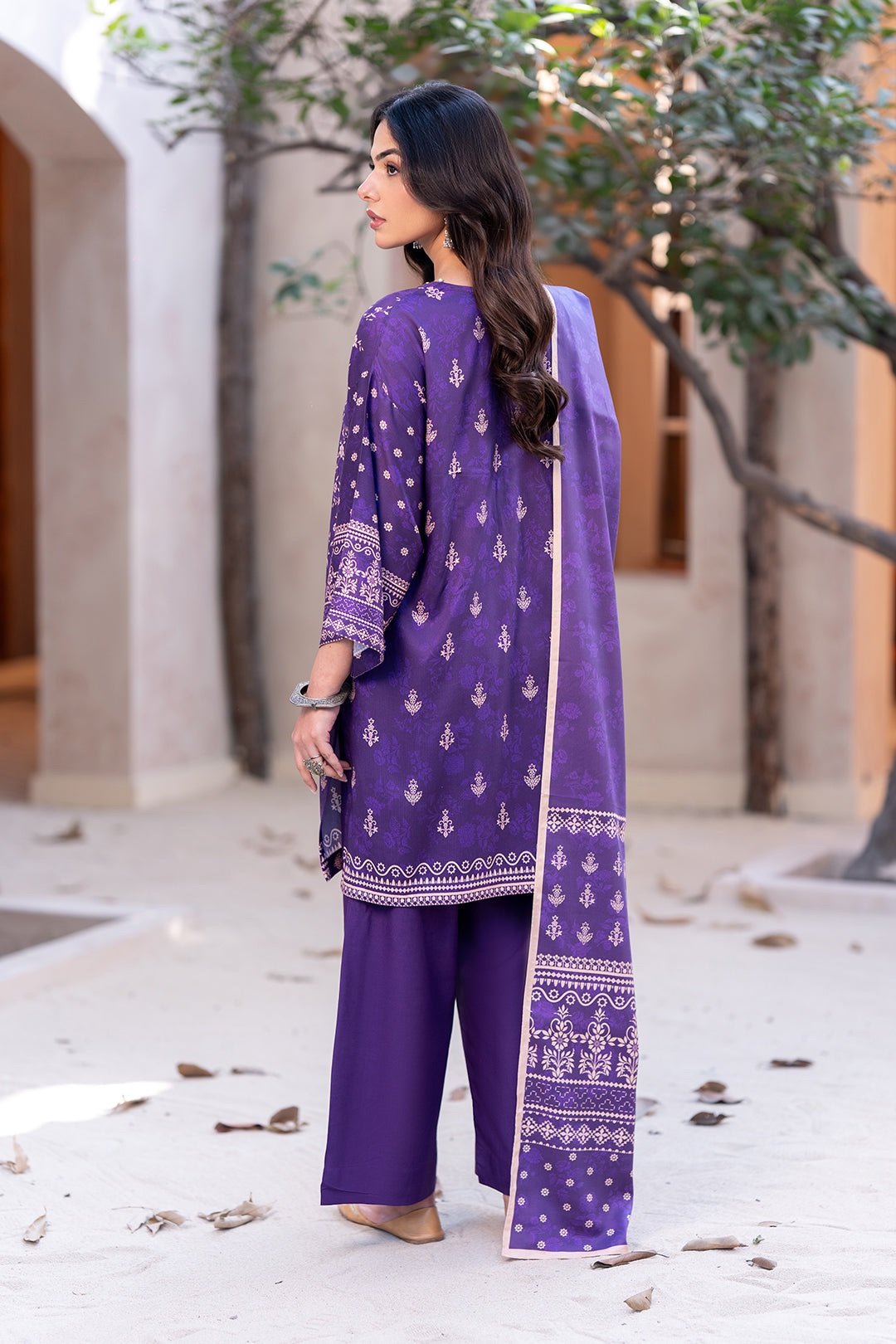 Zellbury Unstitched 3 Piece Printed Cotail Collection- D18 (WUW24X30398) - Image 2