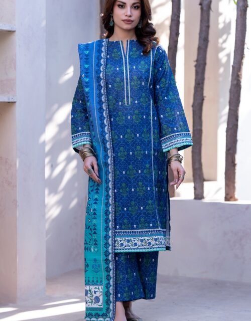 Zellbury Unstitched 3 Piece Printed Viscose Collection- D21 (WUW24X30531)