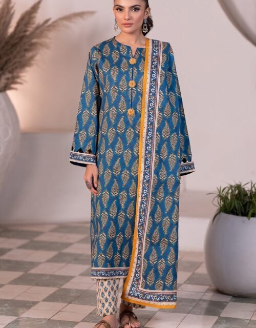 Zellbury Unstitched 3 Piece Printed Viscose Collection- D22 (WUW24X30532)