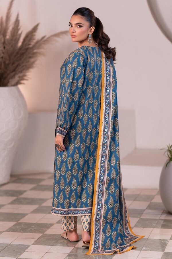 Zellbury Unstitched 3 Piece Printed Viscose Collection- D22 (WUW24X30532) - Image 2