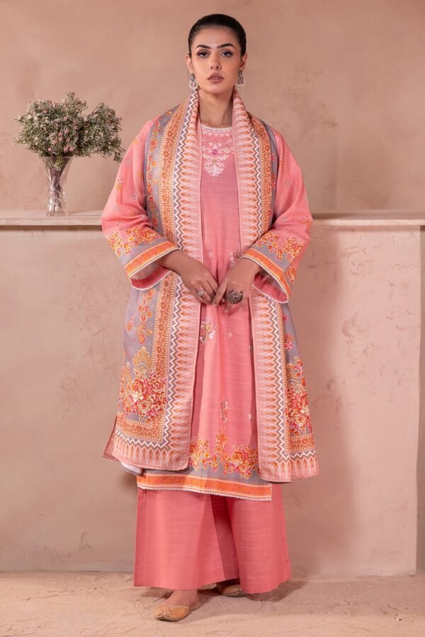 Zellbury Unstitched 3 Piece Embroidered Khaddar Collection - D26 (WUW24E30590)