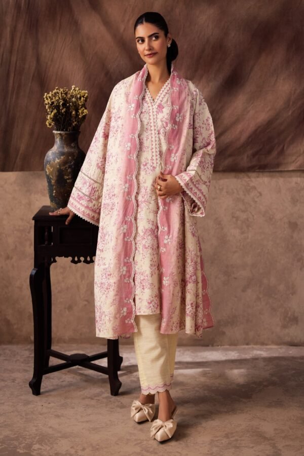 Zellbury Unstitched 3 Piece Embroidered Khaddar Collection - D27 (WUW24E30312)