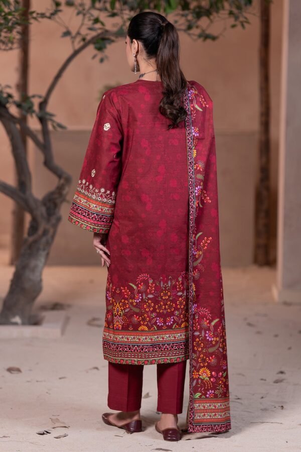Zellbury Unstitched 3 Piece Embroidered Khaddar Collection - D28 (WUW24E30476) - Image 2
