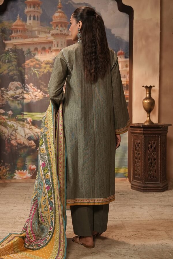 Zellbury Unstitched 3 Piece Embroidered Khaddar Collection - D29 (WUW24E30404) - Image 2