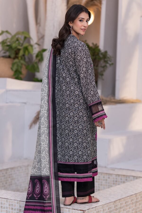 Zellbury Unstitched 3 Piece Embroidered Khaddar Collection - D30 (WUW24E30592) - Image 2