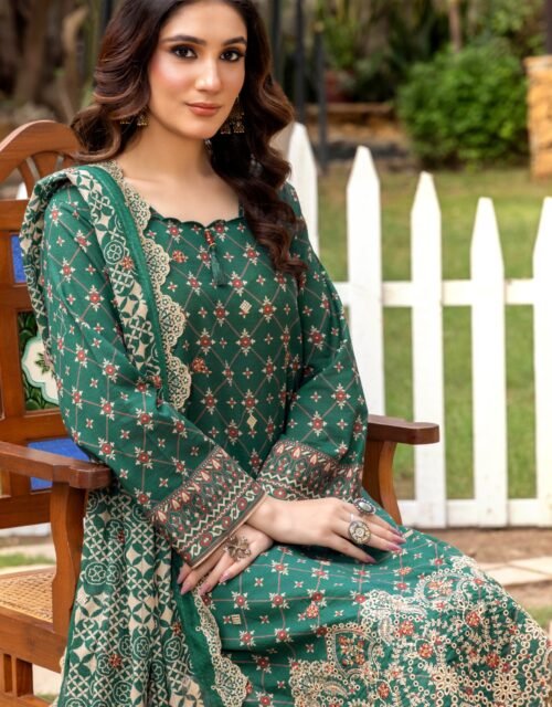 HANIA By ELAYA PRINTS - Unstitched Printed Luxury Embroidered Edition - EP-00826