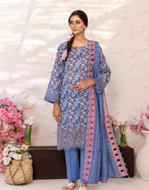 REGAL By ELAYA PRINTS - Unstitched Luxury Embroidered Printed Edition - EP-00847