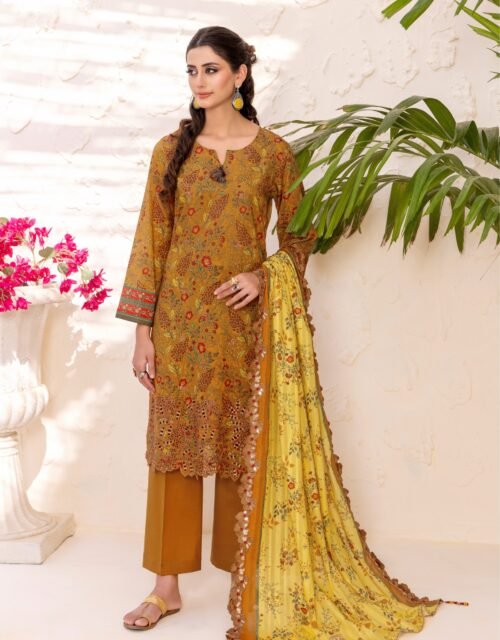 REGAL By ELAYA PRINTS - Unstitched Luxury Embroidered Printed Edition - EP-00851