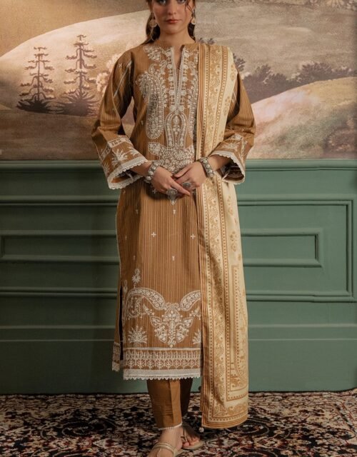 Zellbury Unstitched 3 Piece Embroidered Khaddar Collection - D31 (WUW24E30407)