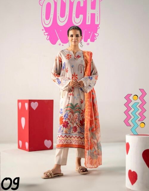 POPINN By Gull Jee - Luxury Unstitched 3 Piece Printed Lawn Collection Vol. 6 - A09