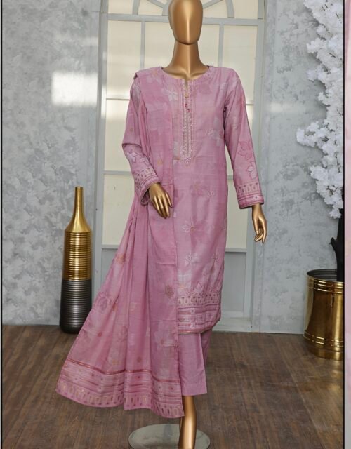 Valencia Jacquard By HZ Textile Embroidered Jacquard Unstitched 3 Piece Suit Collection - A06