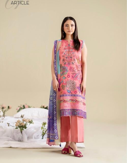 POPINN By Gull Jee - Premium Unstitched 3 Piece Fancy Printed Lawn Collection Vol. 7 - A01