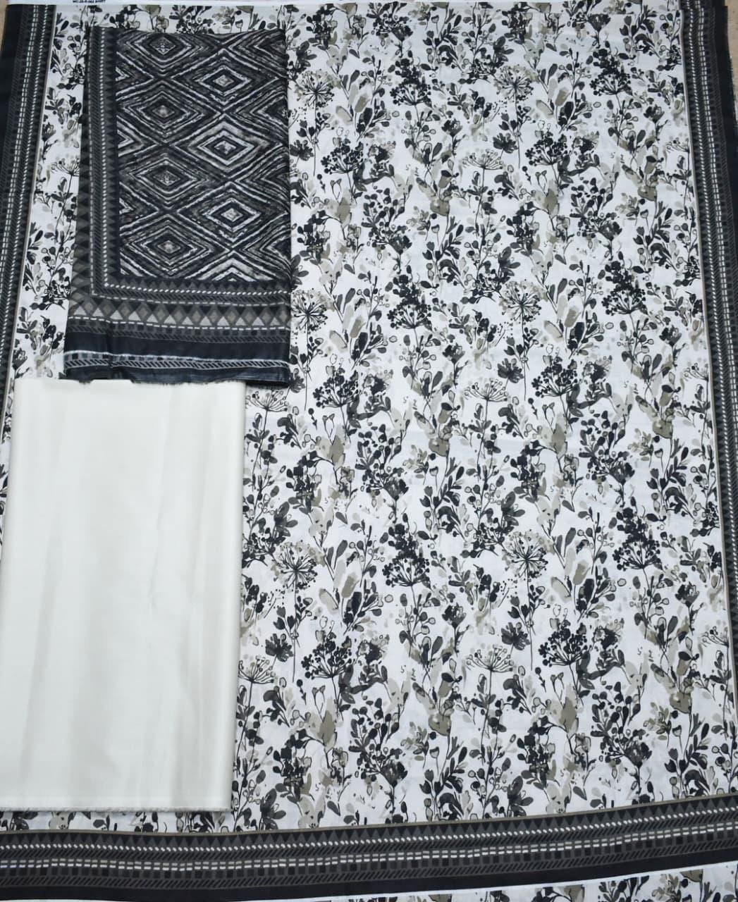 Bin Saeed Unstitched Digital Printed Mid-Summer Cambric Collection - D51