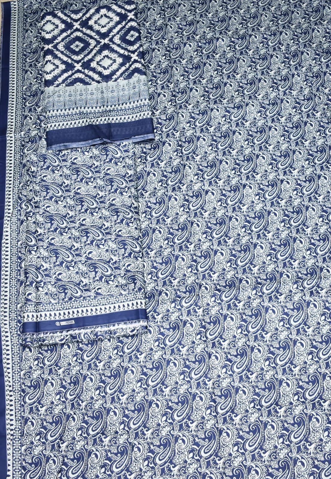 Bin Saeed Unstitched Digital Printed Mid-Summer Cambric Collection - D48