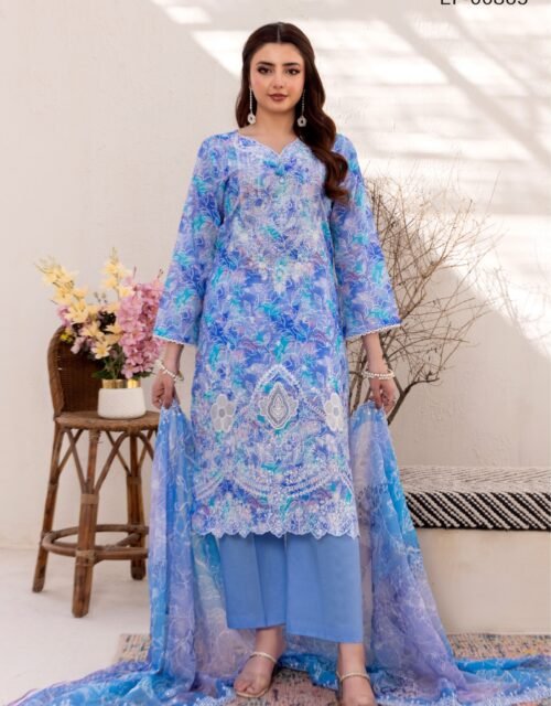 MONARQ By ELAYA PRINTS - Unstitched Printed Luxury Embroidered Edition - EP-00865