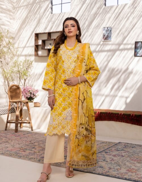 MONARQ By ELAYA PRINTS - Unstitched Printed Luxury Embroidered Edition - EP-00866