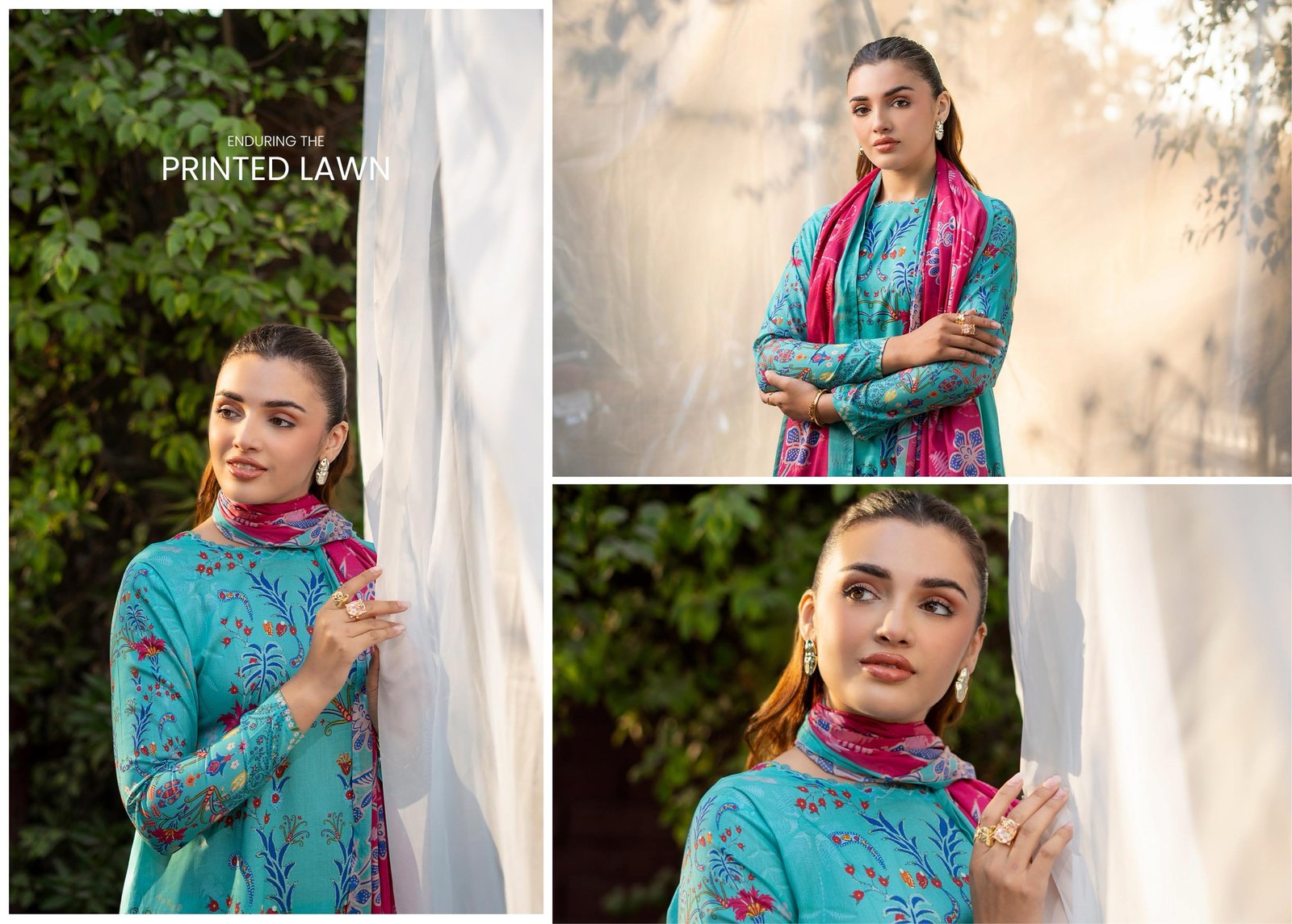 BASIC BLOOM By Gull Jee - Luxury Unstitched 3 Piece Printed Exclusive Lawn Collection Vol. 1 - A04 - Image 3