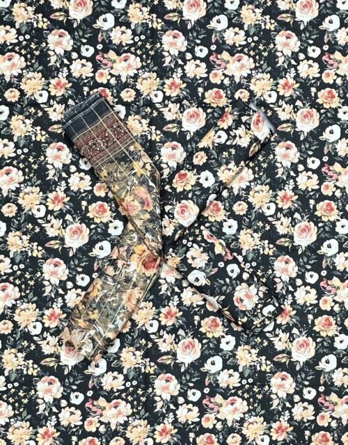 Bin Saeed Unstitched Premium Digital Printed Summer Lawn Collection - A7