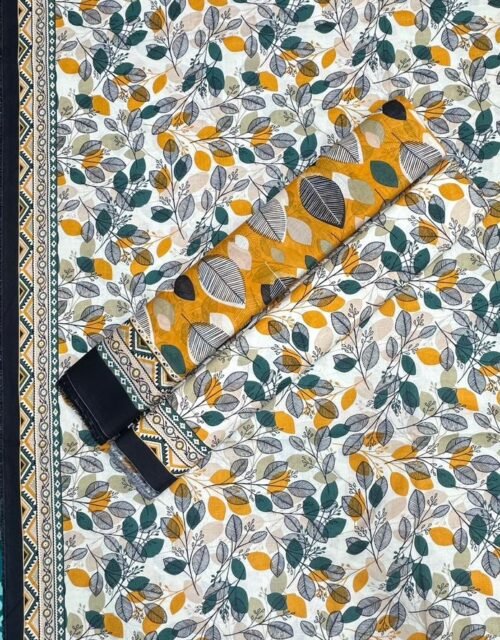 Bin Saeed Unstitched Premium Digital Printed Summer Lawn Collection - A8